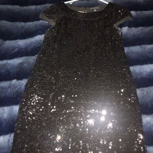 Black Sequin Dress